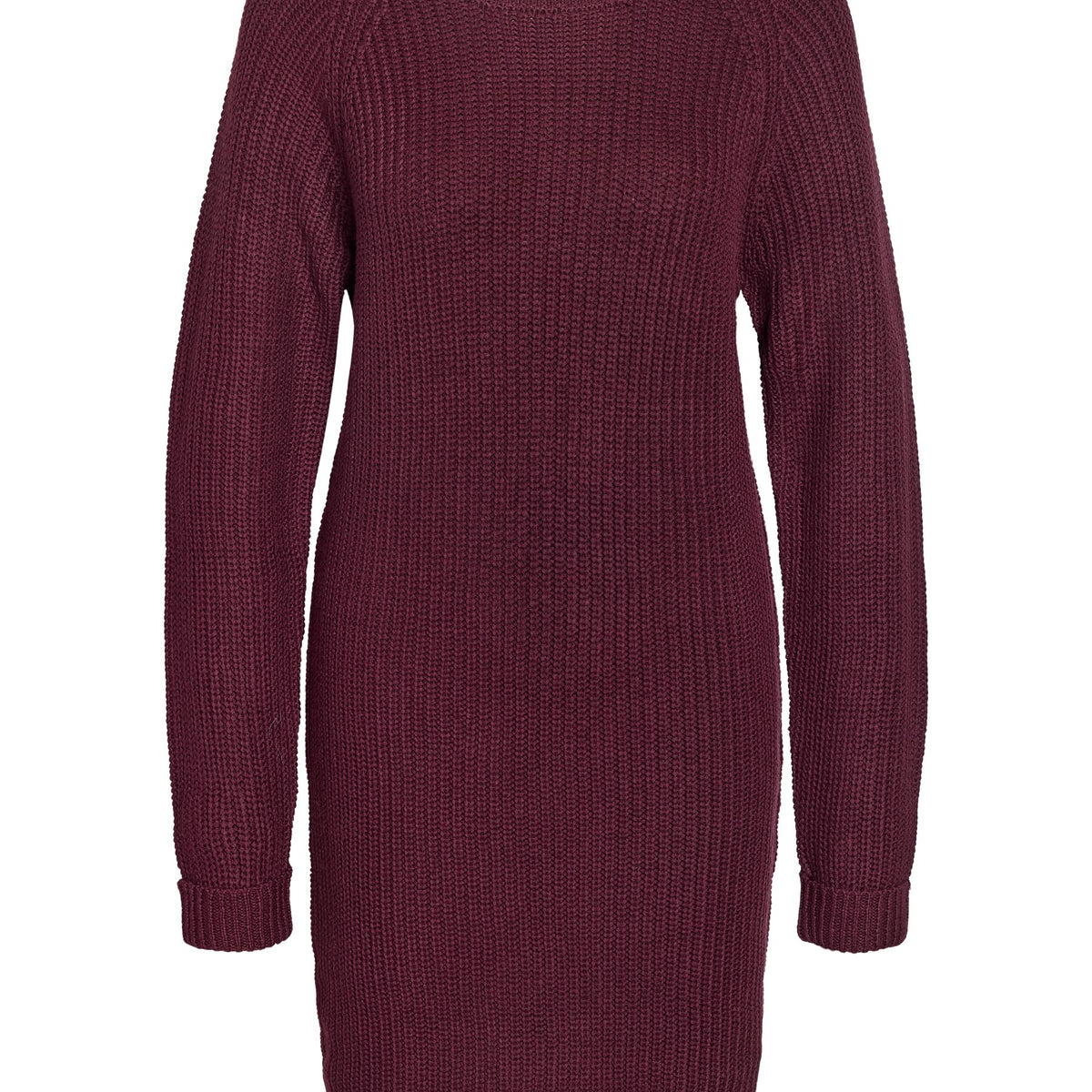 noisy-may-strickkleid-lang-grobstrick-seitenschlitz image 1