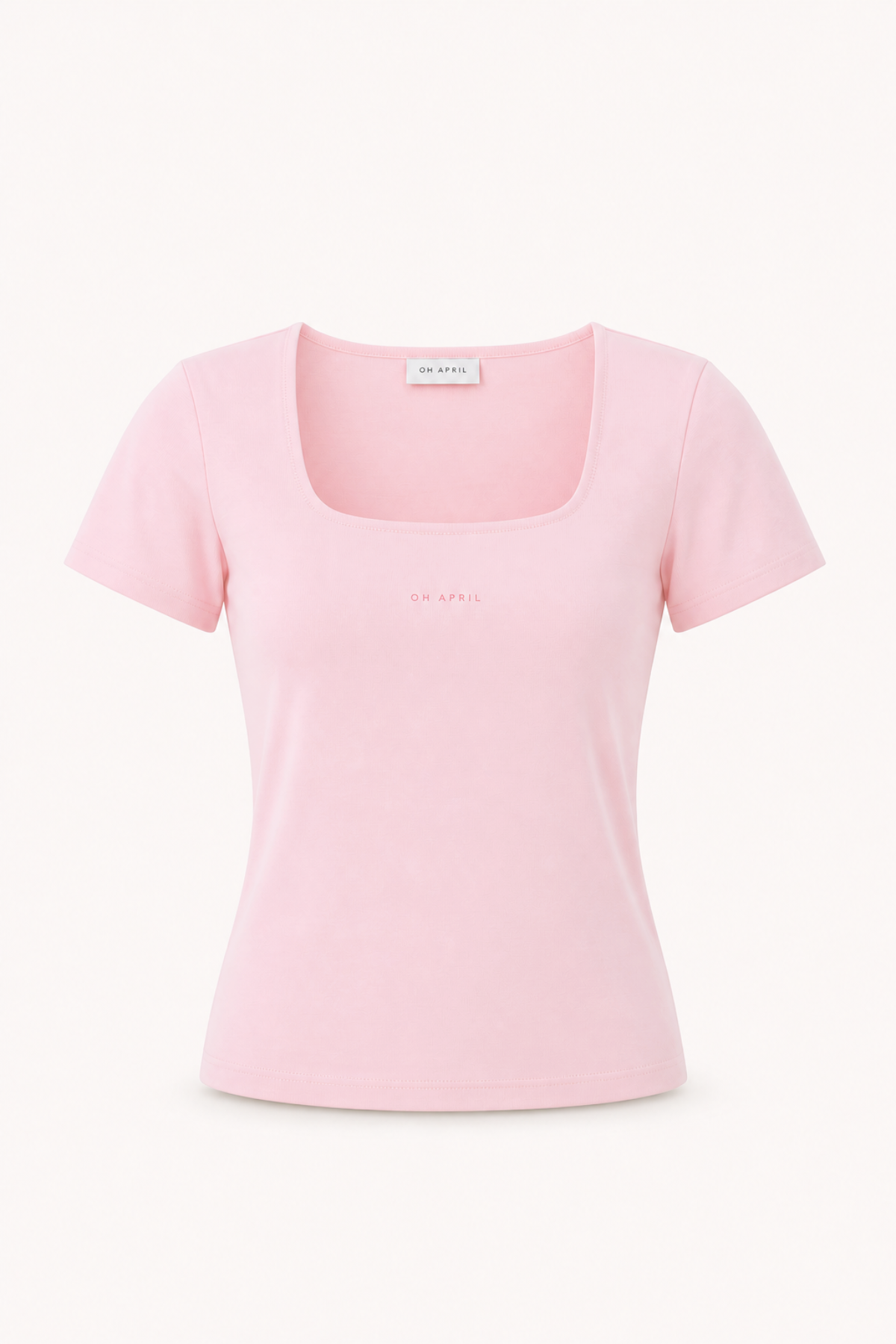 oh-april-kalina-slim-fit-t-shirt-baby-rose-lyocell image 2