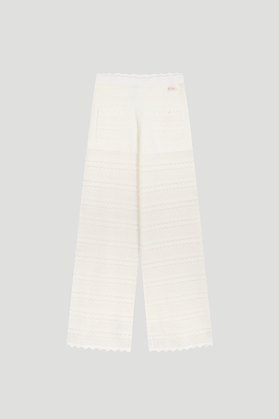 oh-april-aurea-flared-knit-pants-hose-off-white-slim-fit image 1