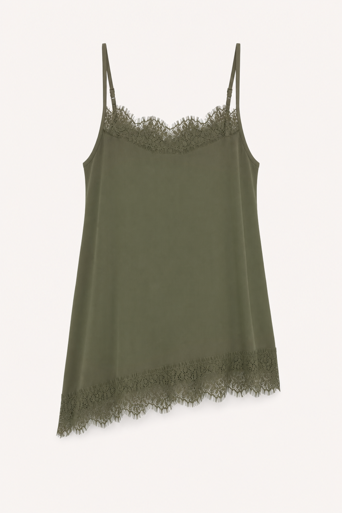 oh-april-tami-satin-top-bluse-olive-mit-spitze image 6