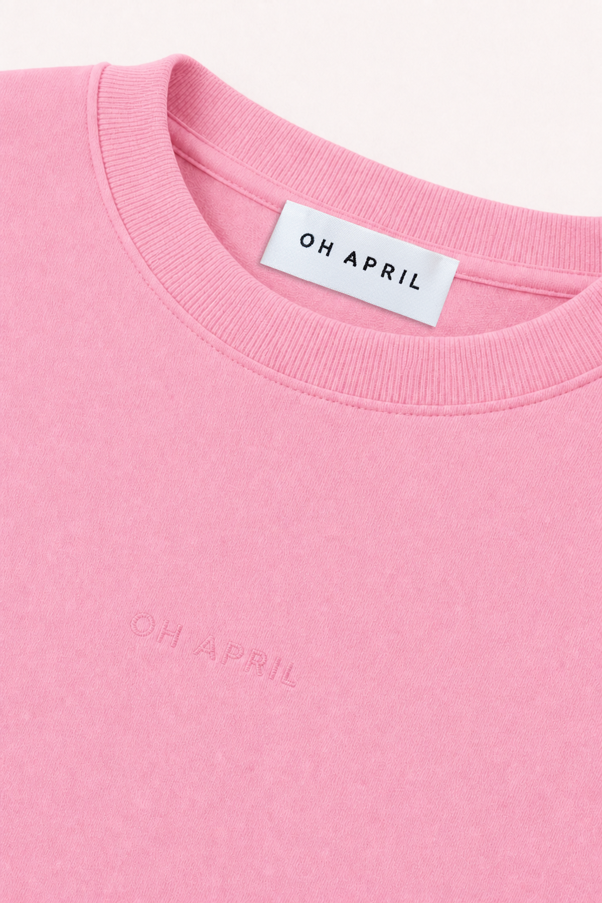 oh-april-karo-short-sleeve-sweater-light-pink-baumwolle image 4