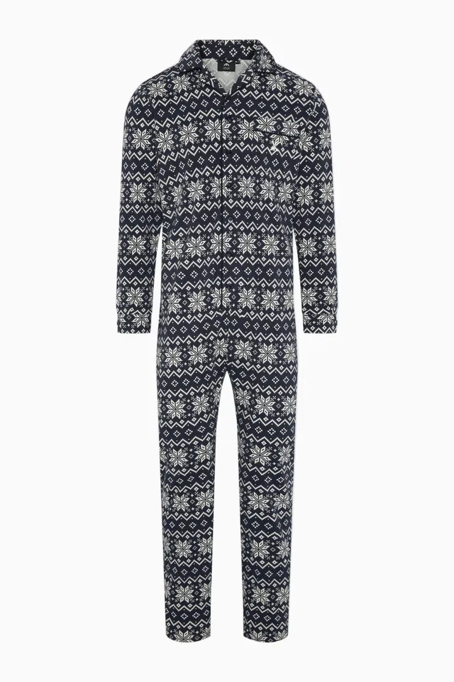onepiece-the-winter-pyjamas-navy-damen-schlafanzug image 1