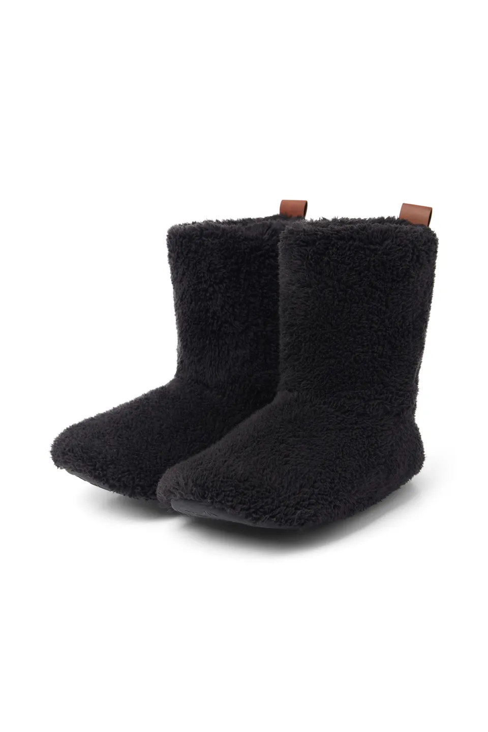 onepiece-puppy-slippers-hausschuhe-schwarz-fleece image 1