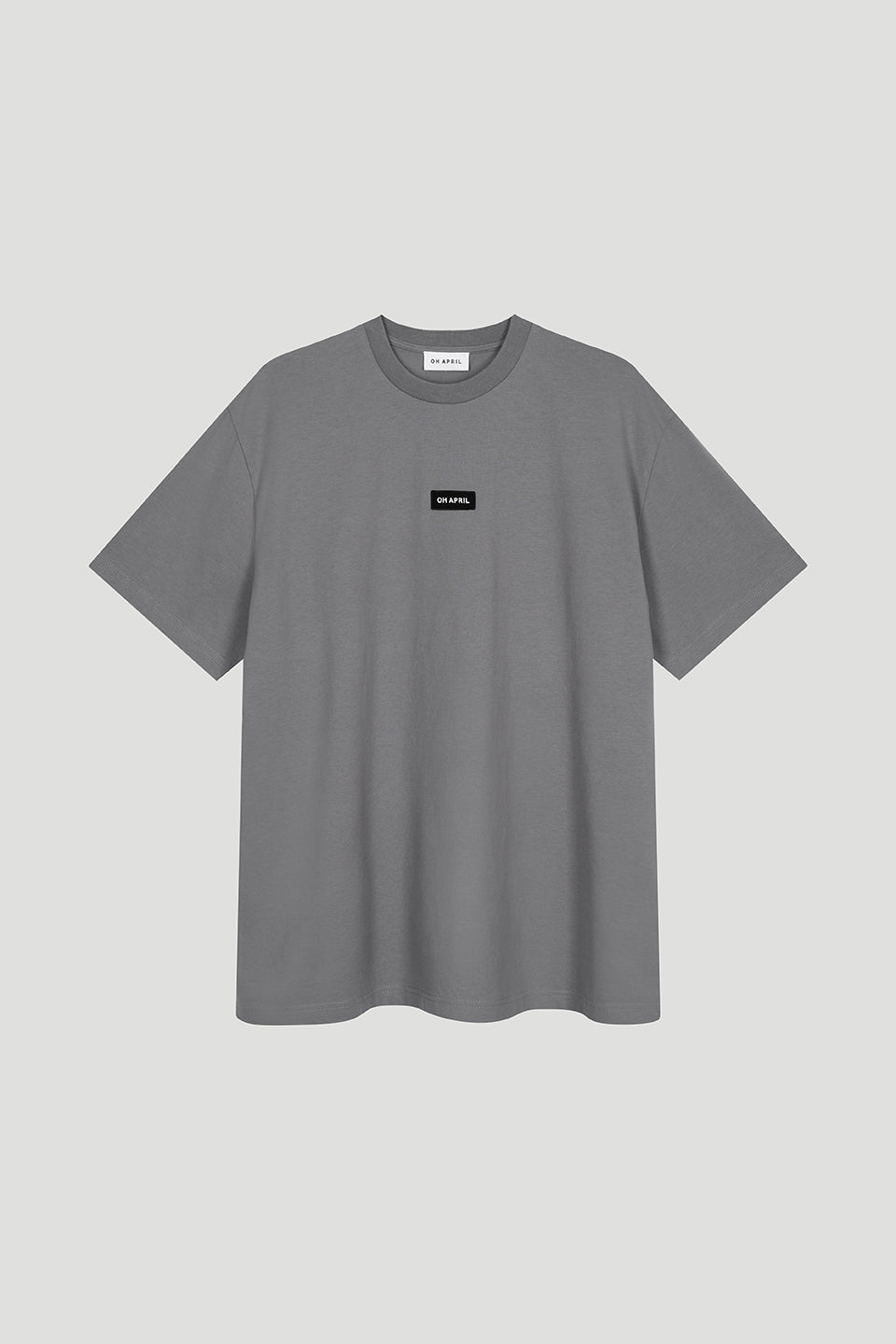 oh-april-boyfriend-t-shirt-dark-grey-shirt-oversized image 2