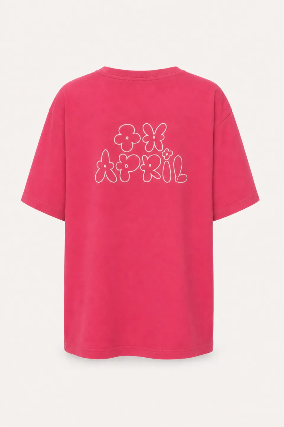 oh-april-bf-t-shirt-flower-raspberry-shirt-oversized-baumwolle image 1