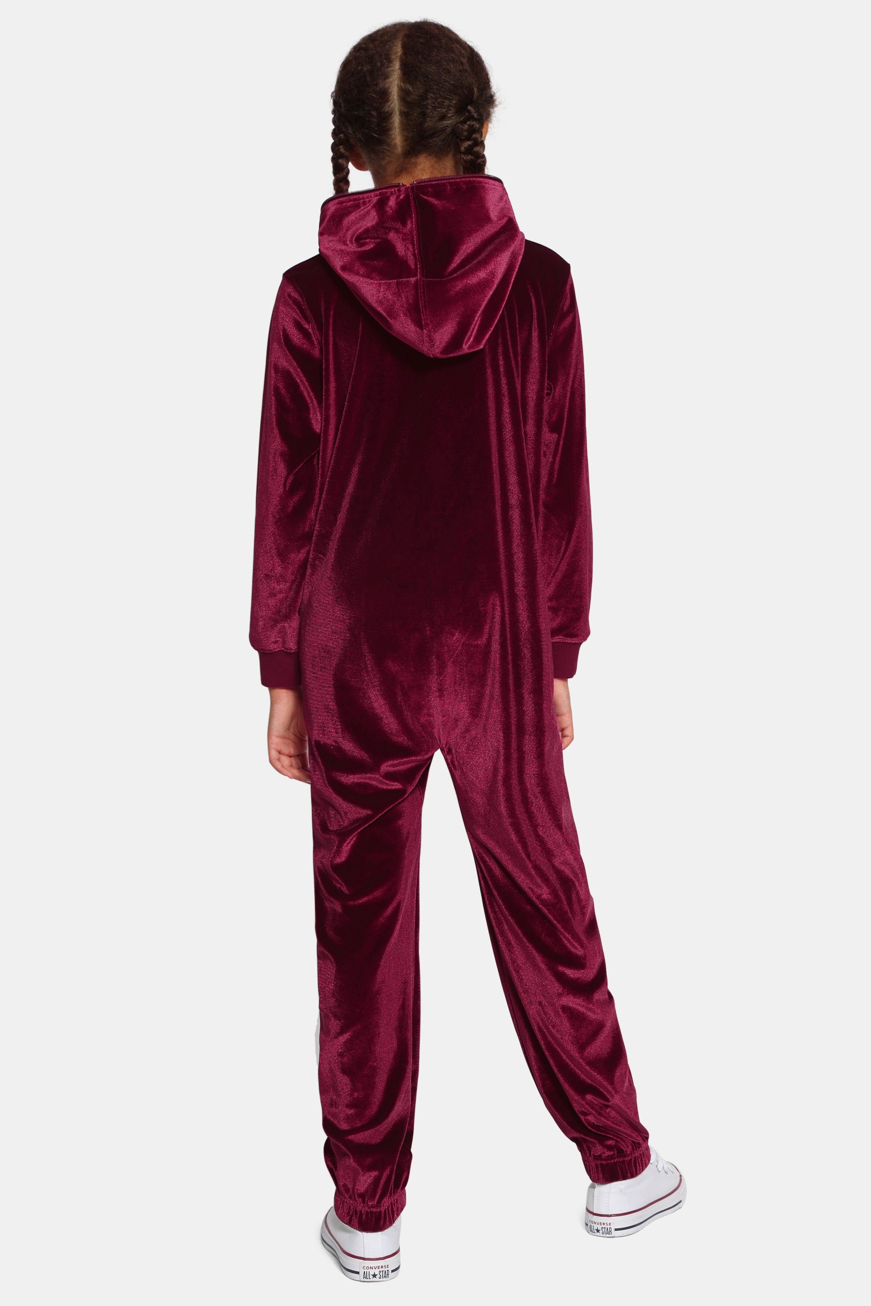 onepiece-original-velour-kids-jumpsuit-kinder-rot-velour image 3
