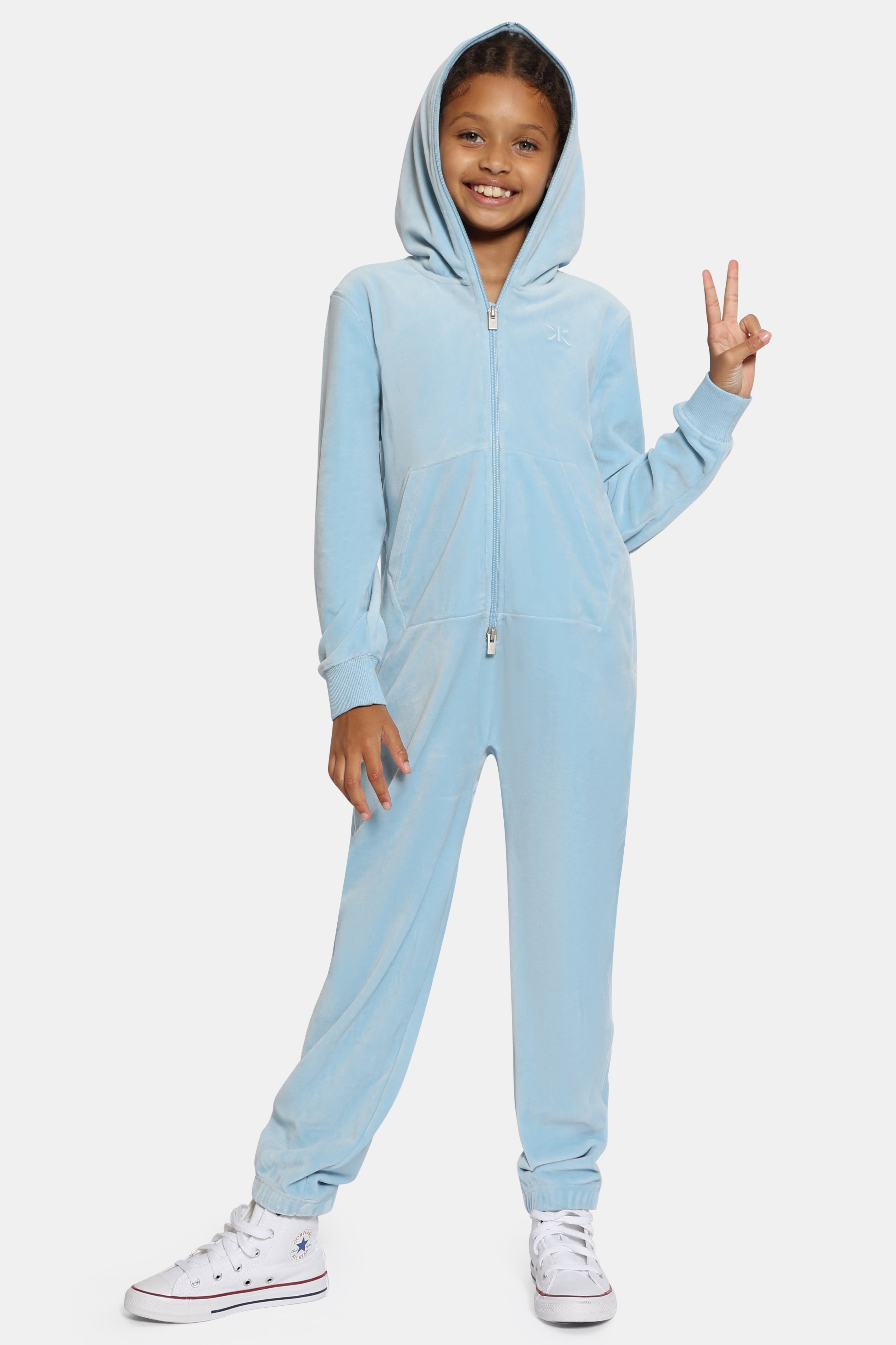 onepiece-original-velvet-kids-jumpsuit-hellblau image 2