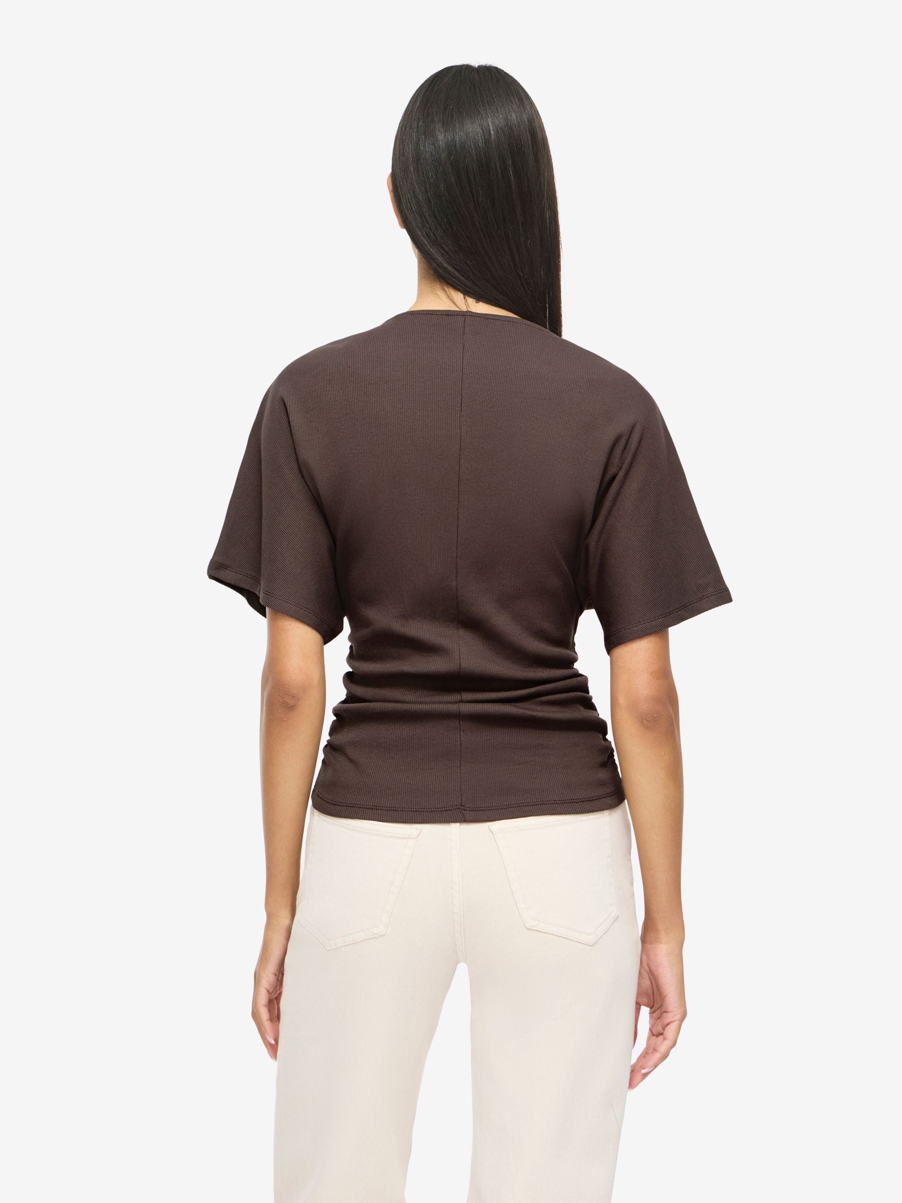 noisy-may-abbi-t-shirt-damen-bio-baumwolle-gerafft image 4
