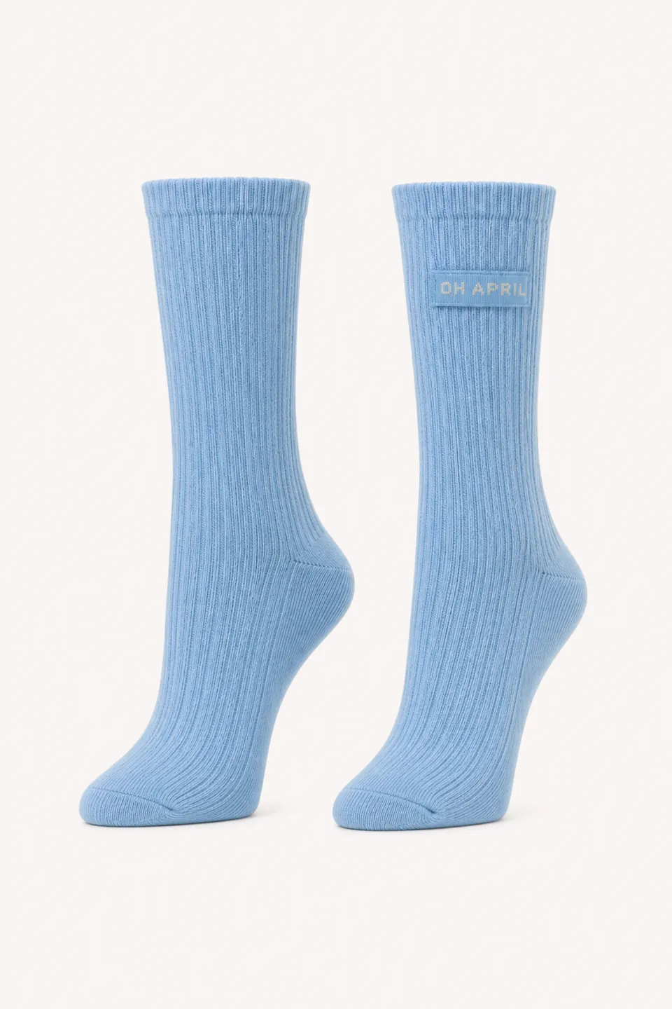 oh-april-stricksocken-zopfmuster-socken-sky-blue-baumwolle image 1