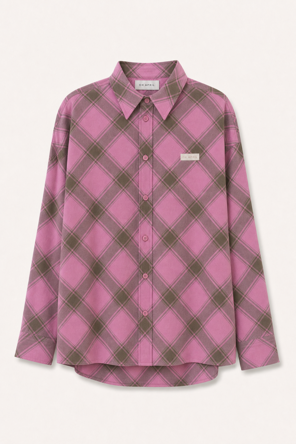oh-april-vivian-shirt-olive-check-karohemd image 1