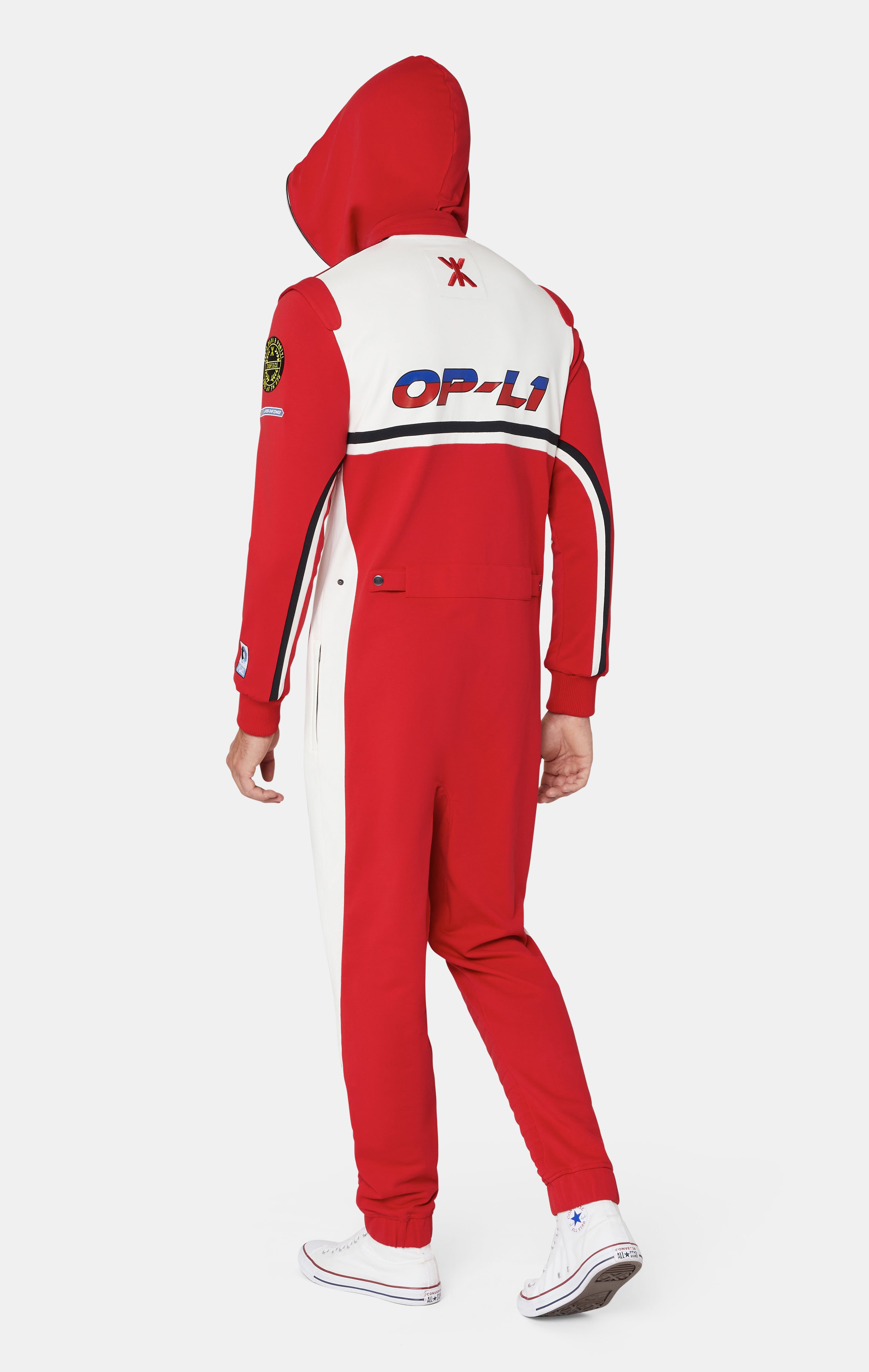 onepiece-the-race-suit-damen-overall-rot-mit-patches image 8