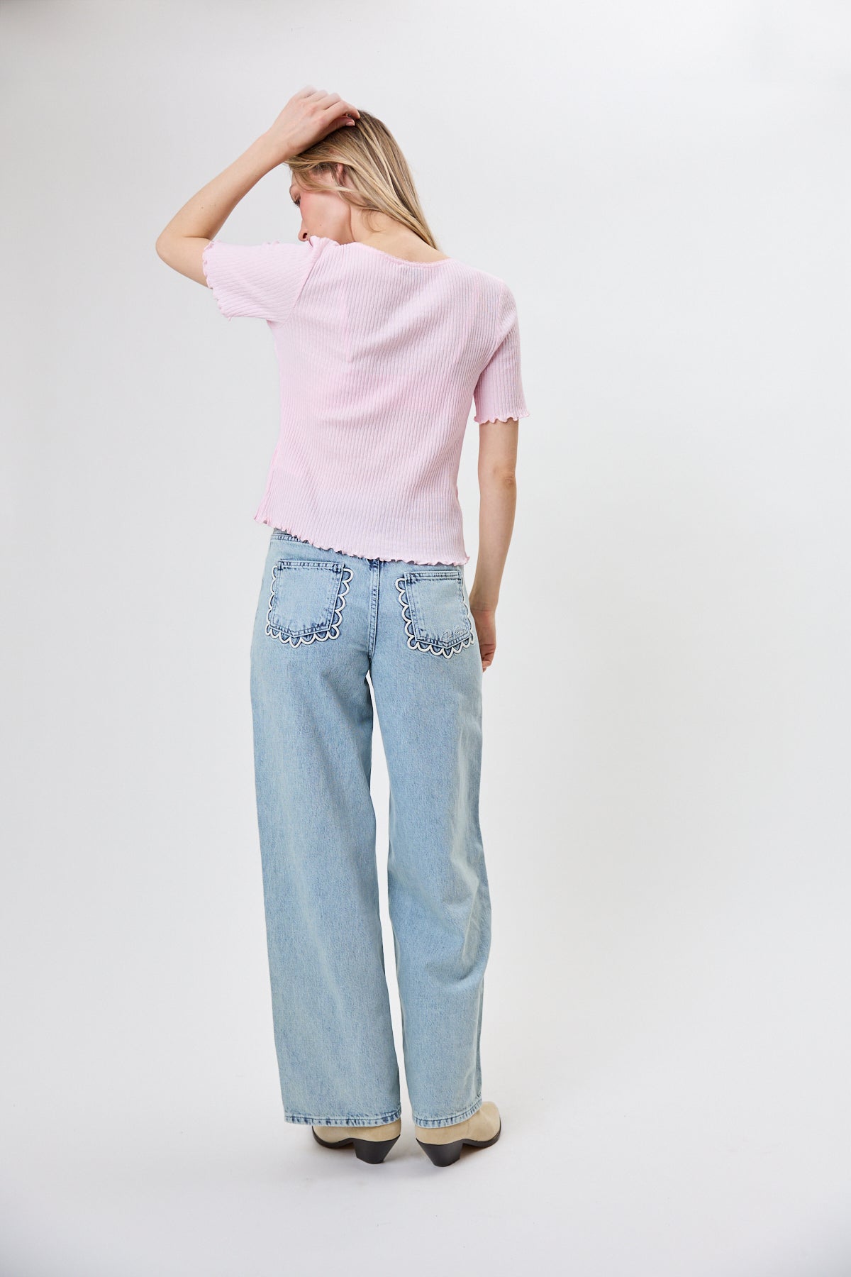 oh-april-lune-regular-t-shirt-baby-rose-baumwolle image 5