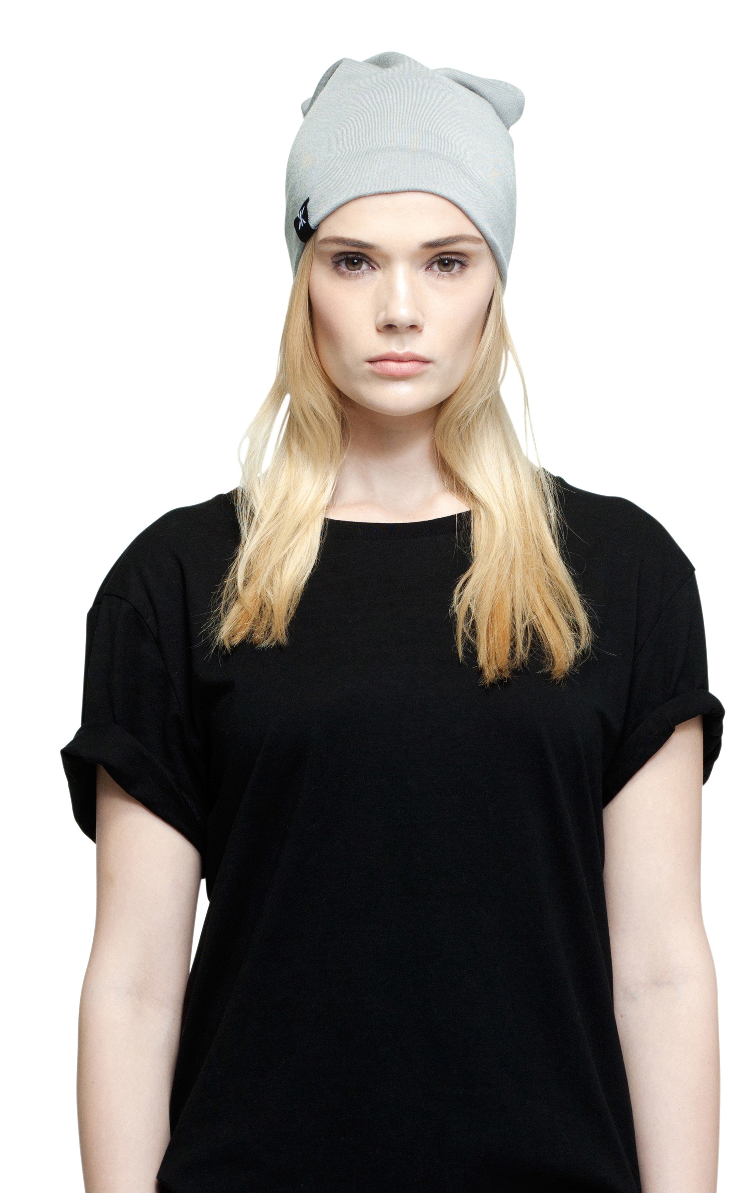 onepiece-beanie-m-tze-grau-strickm-tze-onesize-winter image 1
