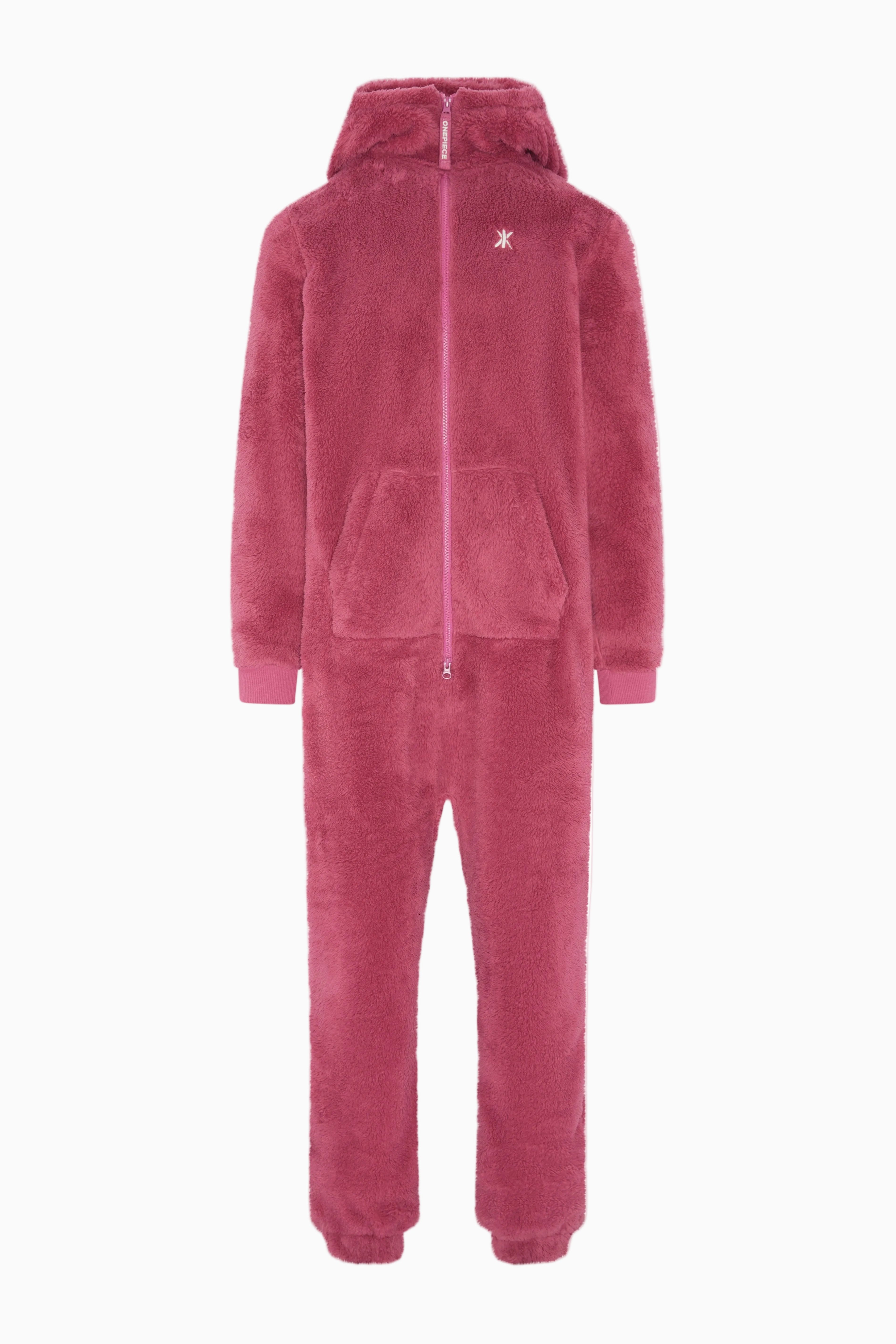 onepiece-puppy-jumpsuit-3-0-damen-overall-dunkelrosa-fleece image 1