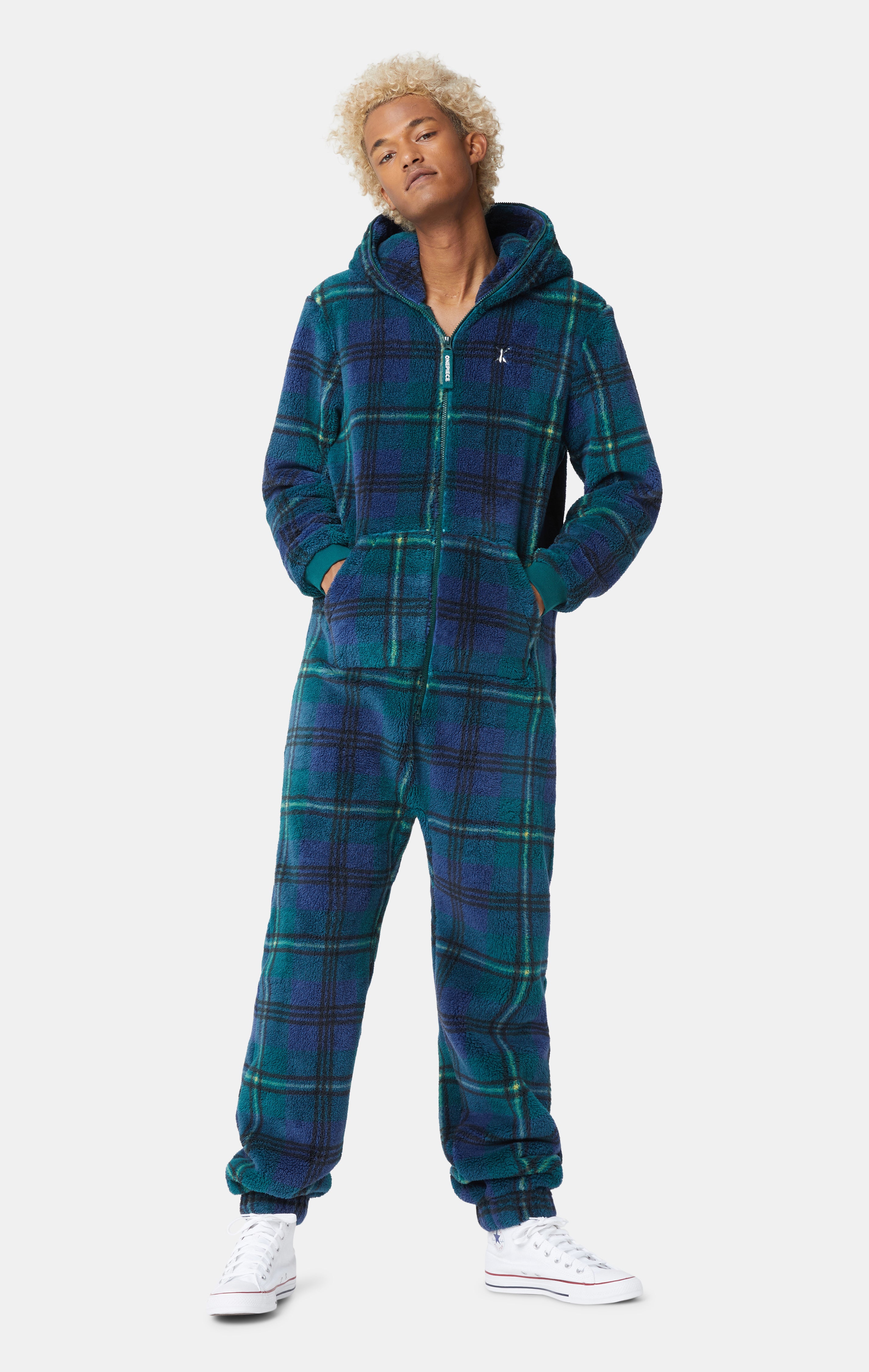 onepiece-puppy-jumpsuit-karogr-n-damen-fleece-overall image 7