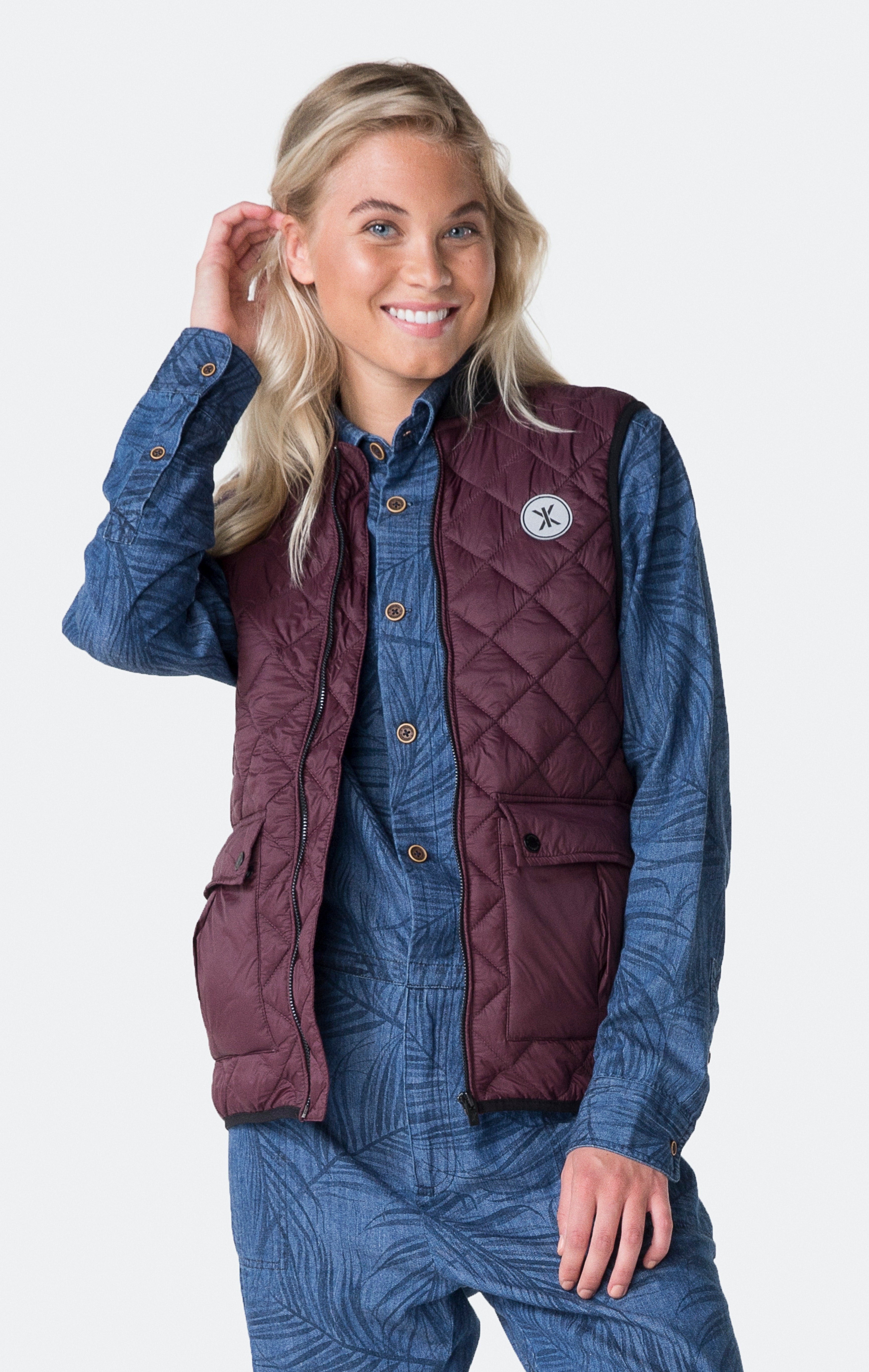onepiece-champ-vest-steppweste-burgundy-gesteppt image 2