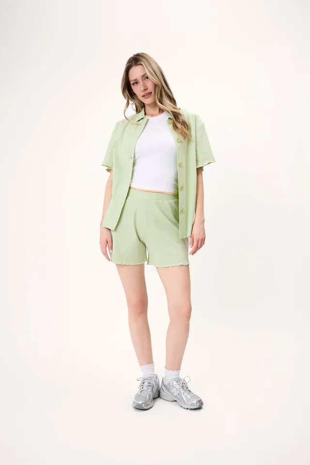 oh-april-fleur-lyle-set-mint-green-bluse-shorts image 1