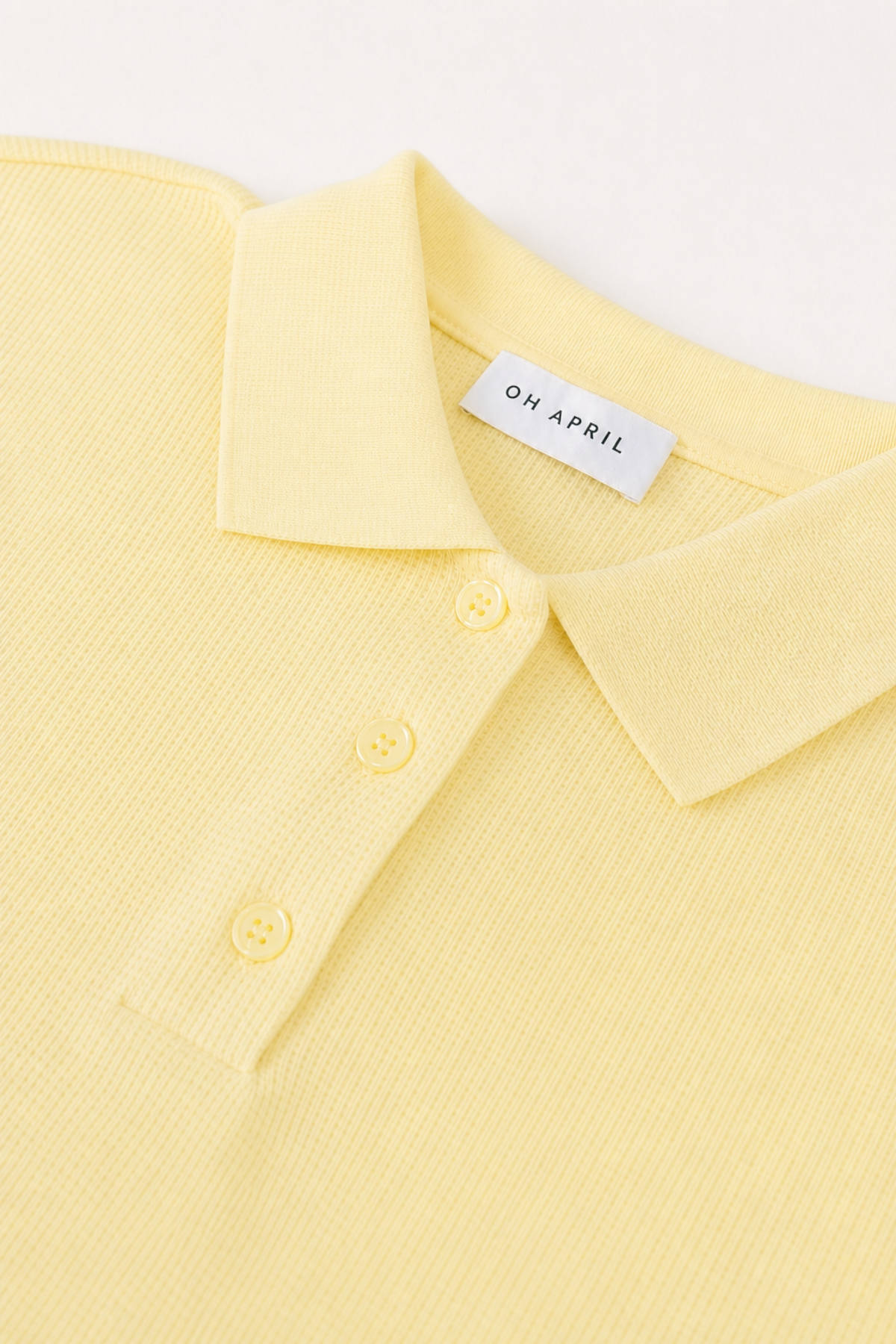 oh-april-noa-piqu-polo-butter-yellow-regular-fit image 5