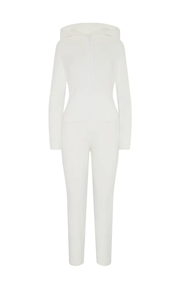 onepiece-chenille-jumpsuit-damen-overall-off-white image 1