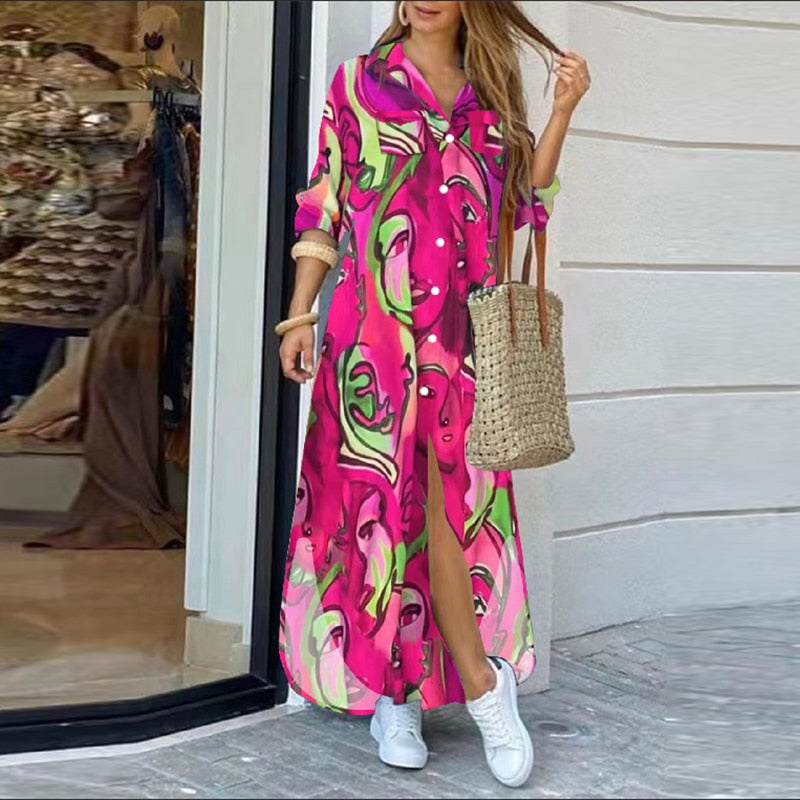 arys-boho-printed-shirt-dress-damen-style-19-langarm image 2