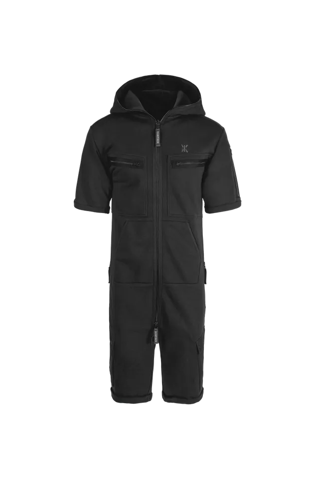 onepiece-cargo-short-jumpsuit-overall-schwarz-taschen image 1