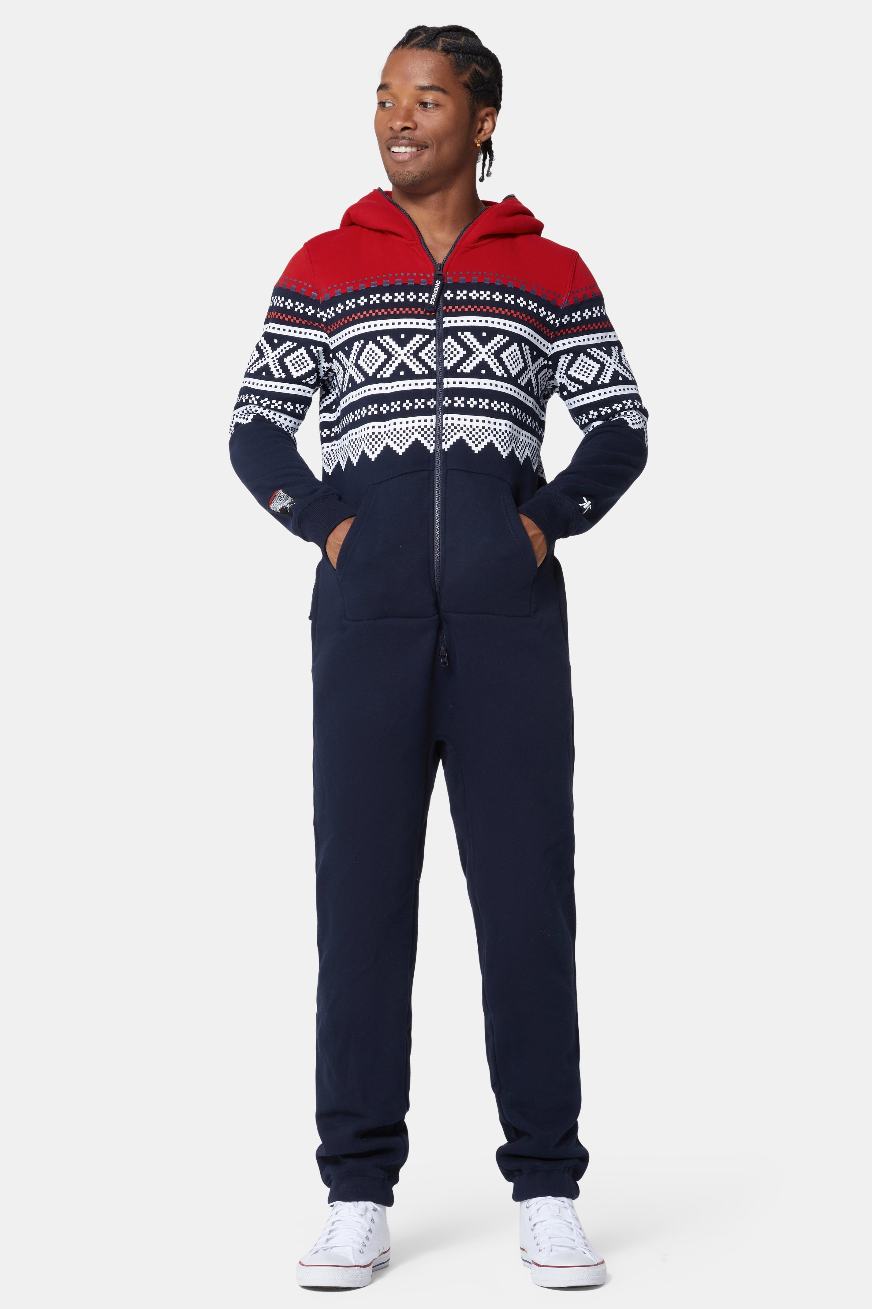 onepiece-marius-onesie-navy-mit-norweger-muster image 4