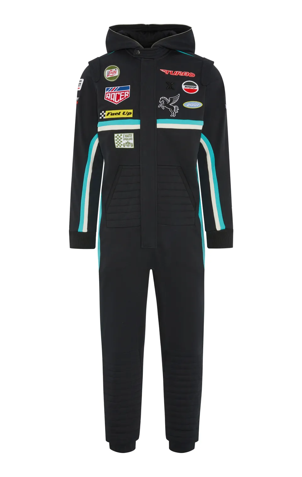onepiece-the-race-suit-jumpsuit-black-mit-patches image 1