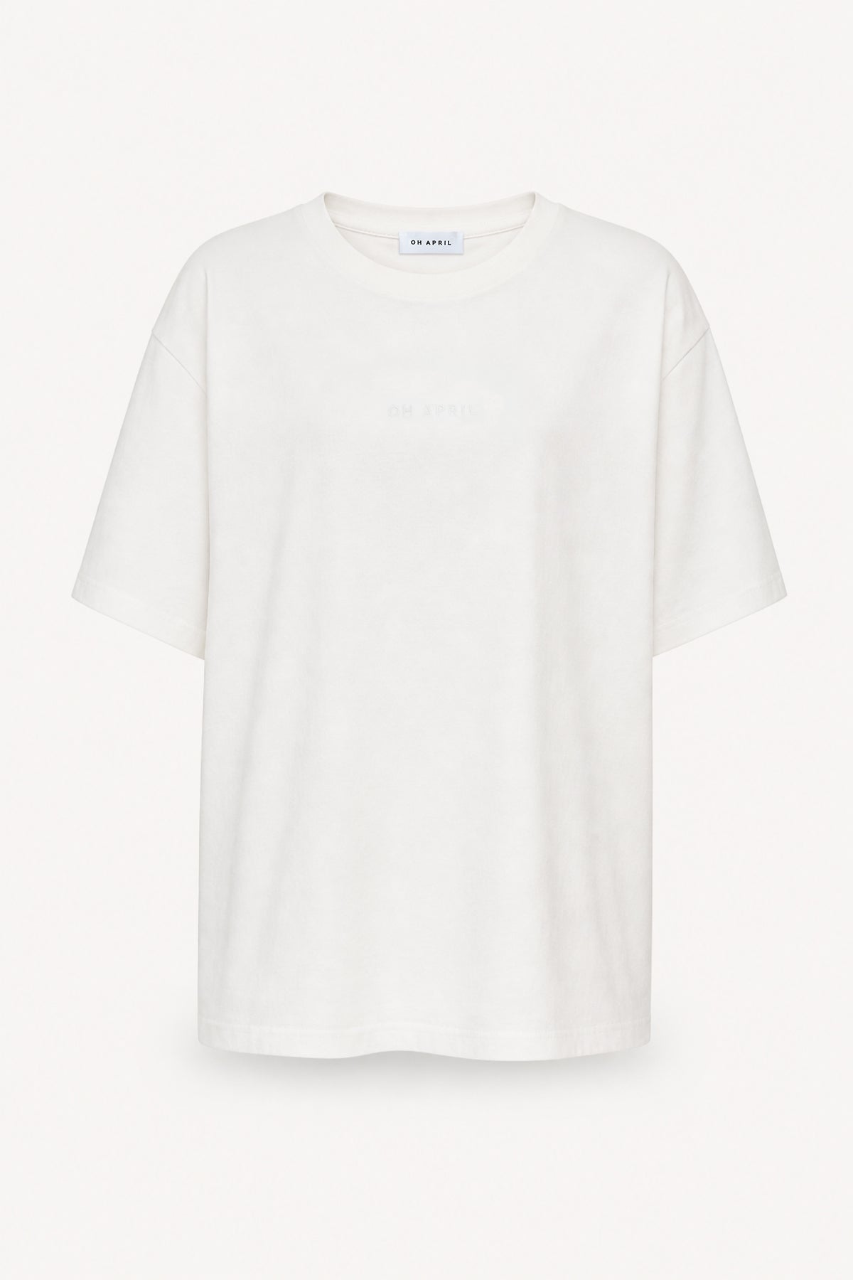 oh-april-bf-t-shirt-flower-white-baumwolle-oversized image 5