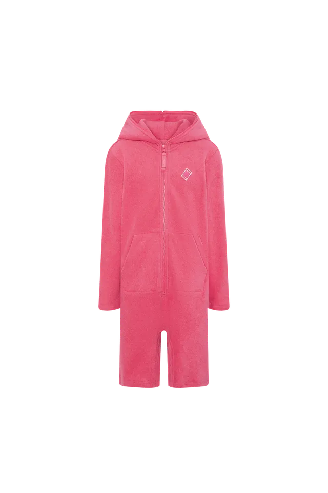onepiece-towel-club-short-kids-jumpsuit-dunkelrosa-frottee image 1
